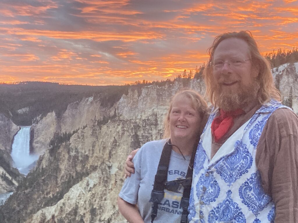 Pam and Trey in Yellowstone